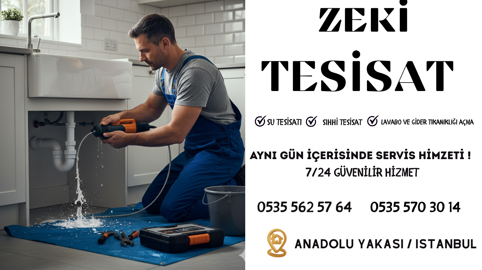 anadolu yakası su tesisatçısı